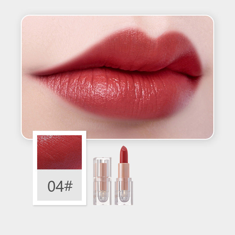 Matte Finish Crystal Square Tube Lipstick Matte Finish Crystal Square Tube Lipstick